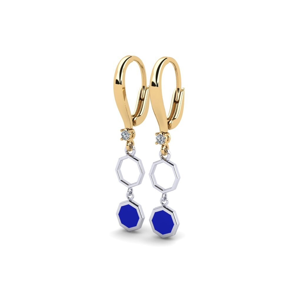 750 Gelb & Weißgold Damen ohrring Ciardu
