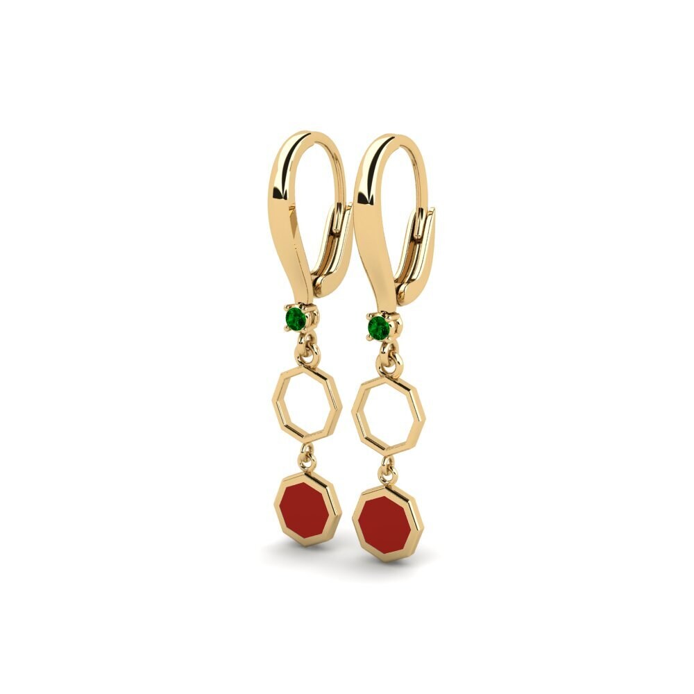 Zircone Verde Orecchino da donna Ciardu