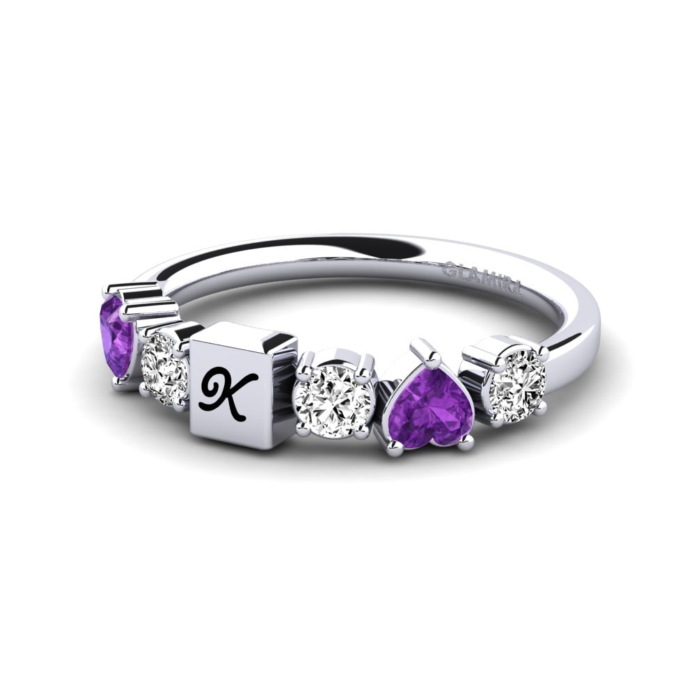 Palladium 950 Amethyst Ringe Ciera
