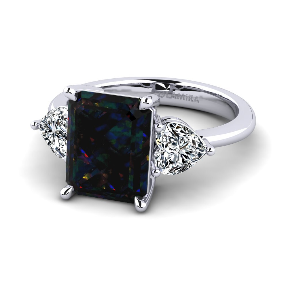 Black Opal Women's Ring Cigo
