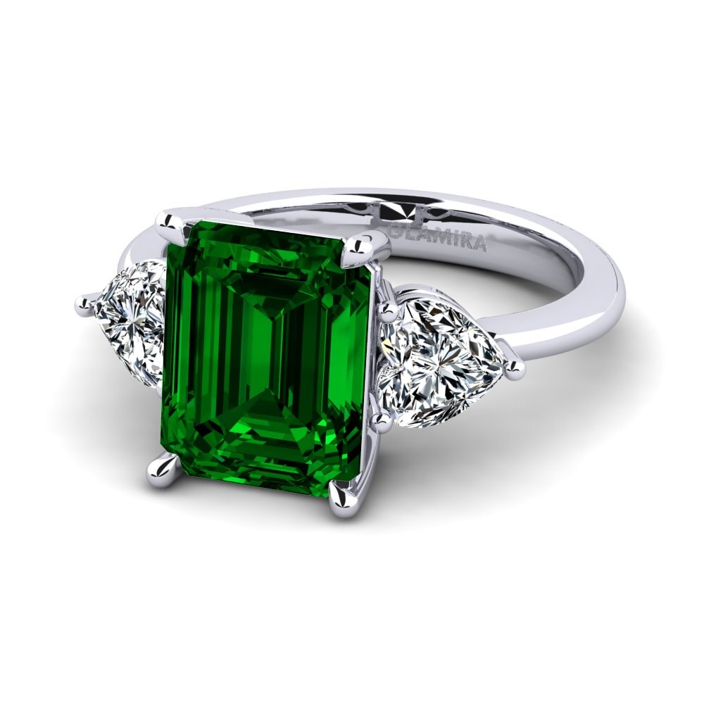 Green Zirconia Women's Ring Cigo