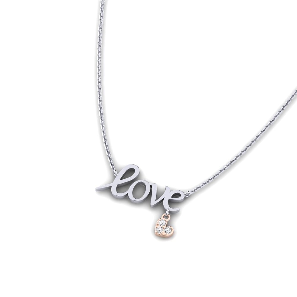 14ct White & Rose Gold Women's Necklace Cillo