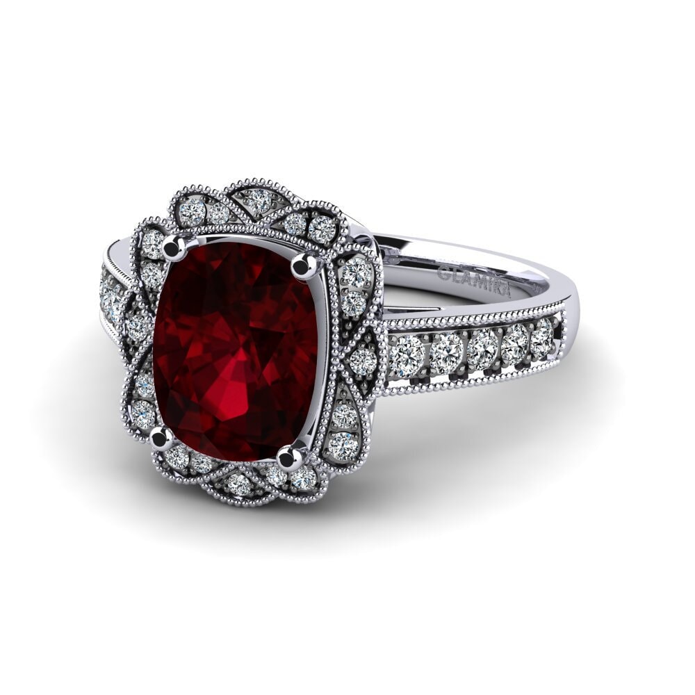 Garnet Engagement Ring Cindi