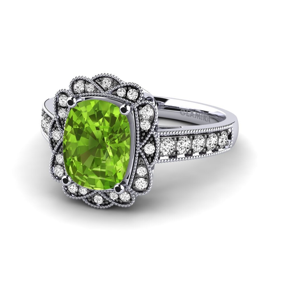 Peridot Engagement Ring Cindi