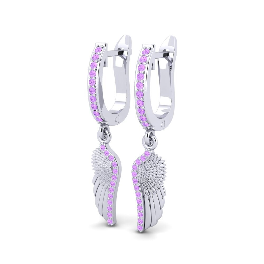 Amethyst Earring Ciseaux