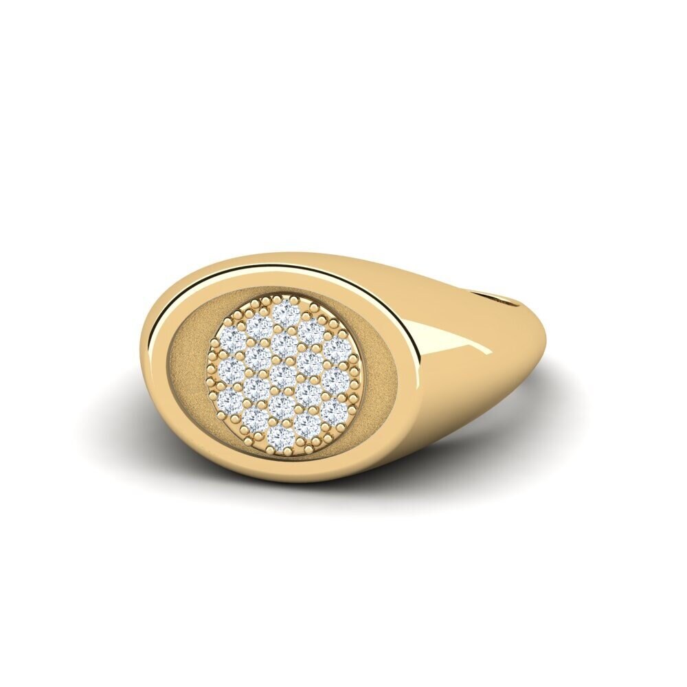 Labor-gezüchteter Diamant Pinker Ring Citeey