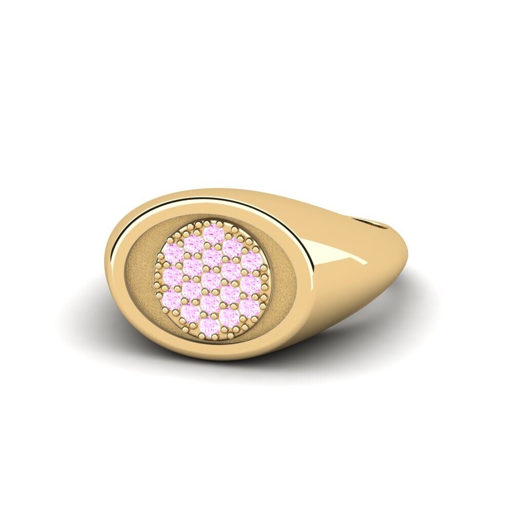 Rosa Saphir Pinker Ring Citeey