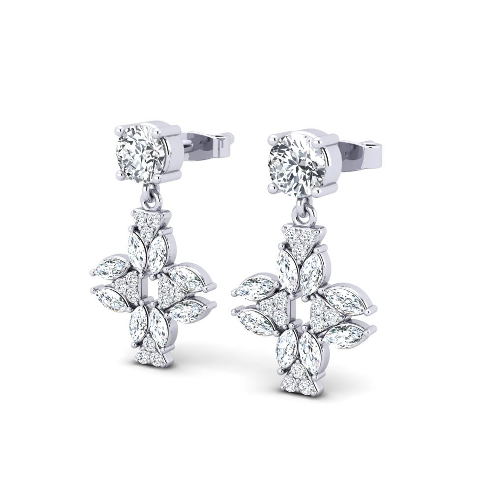 White Zircon Women's Earring Citrous