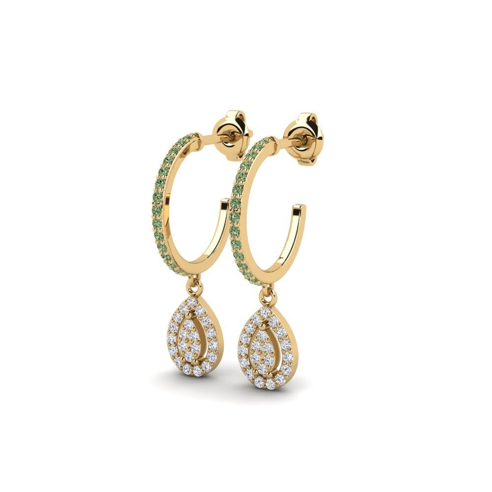 Green Diamond Women's Earring Citrusi