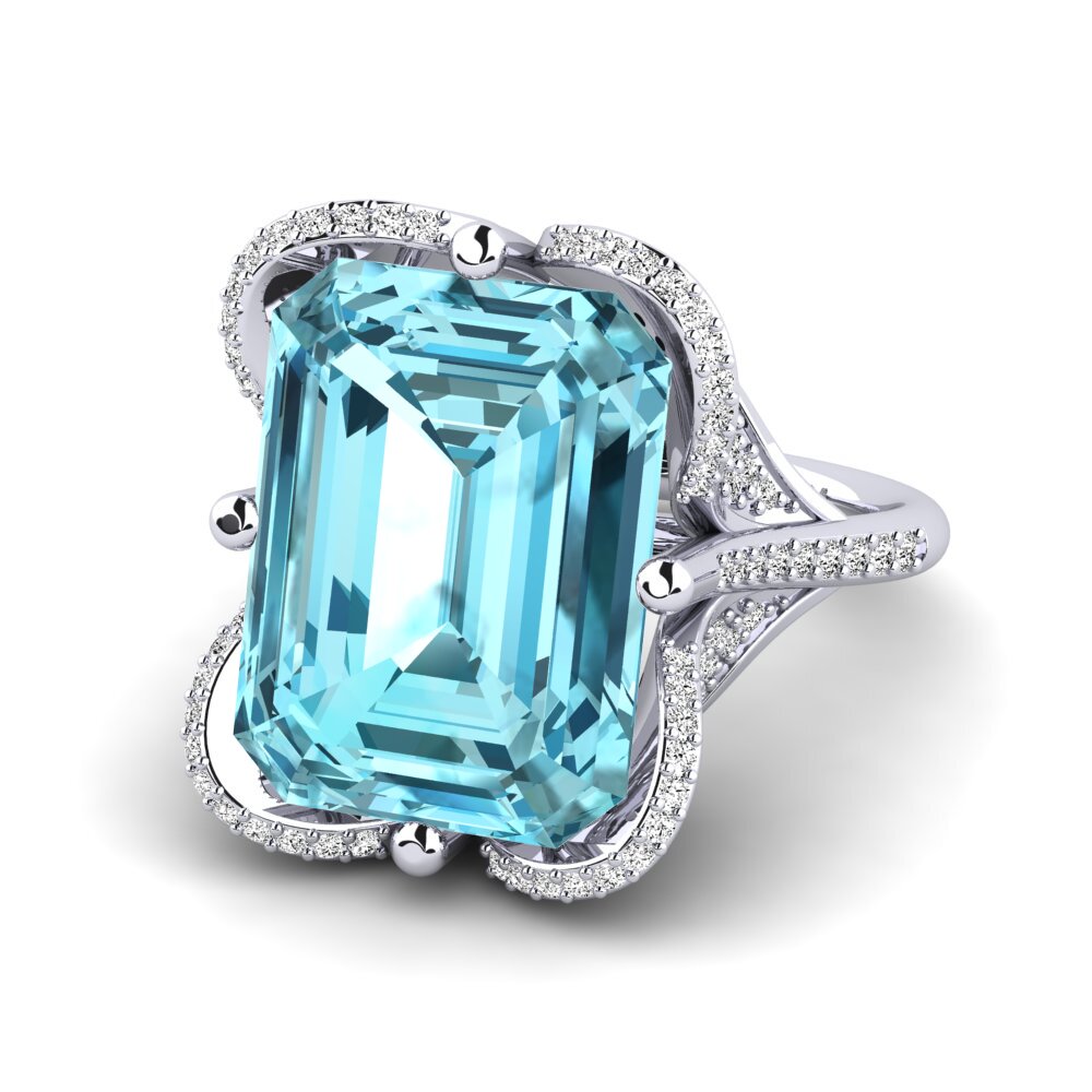 Blue Zircon Ring Clare
