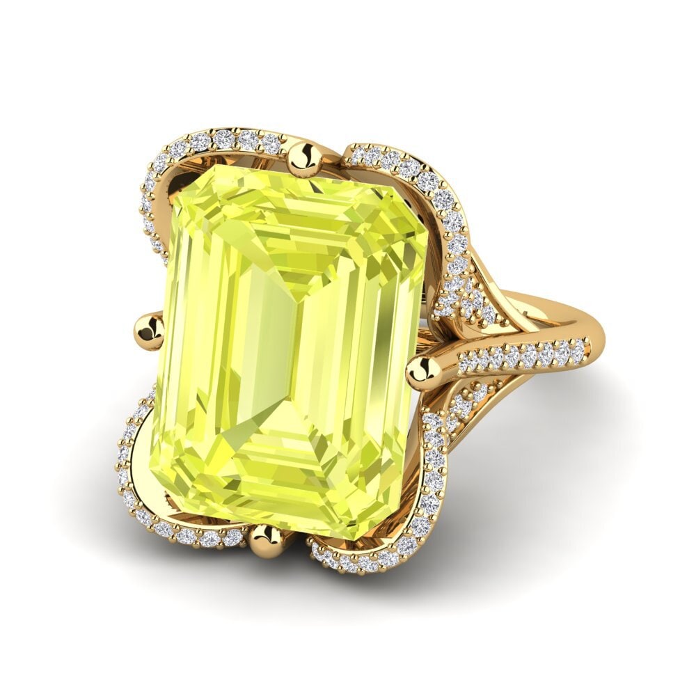 Lemon Quartz Ring Clare