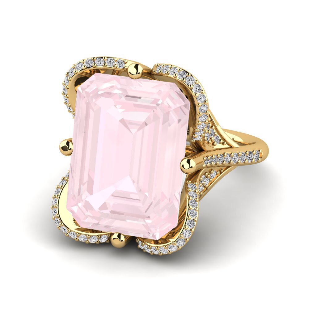 18k Oro Amarillo Anillo Clare
