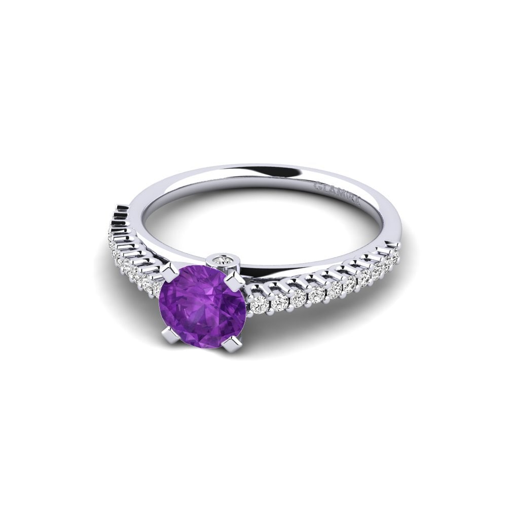 Amatista Anillo de compromiso Clarette