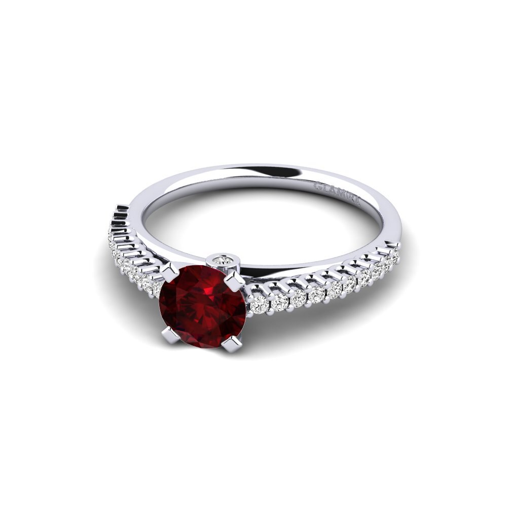 Granate Anillo de compromiso Clarette