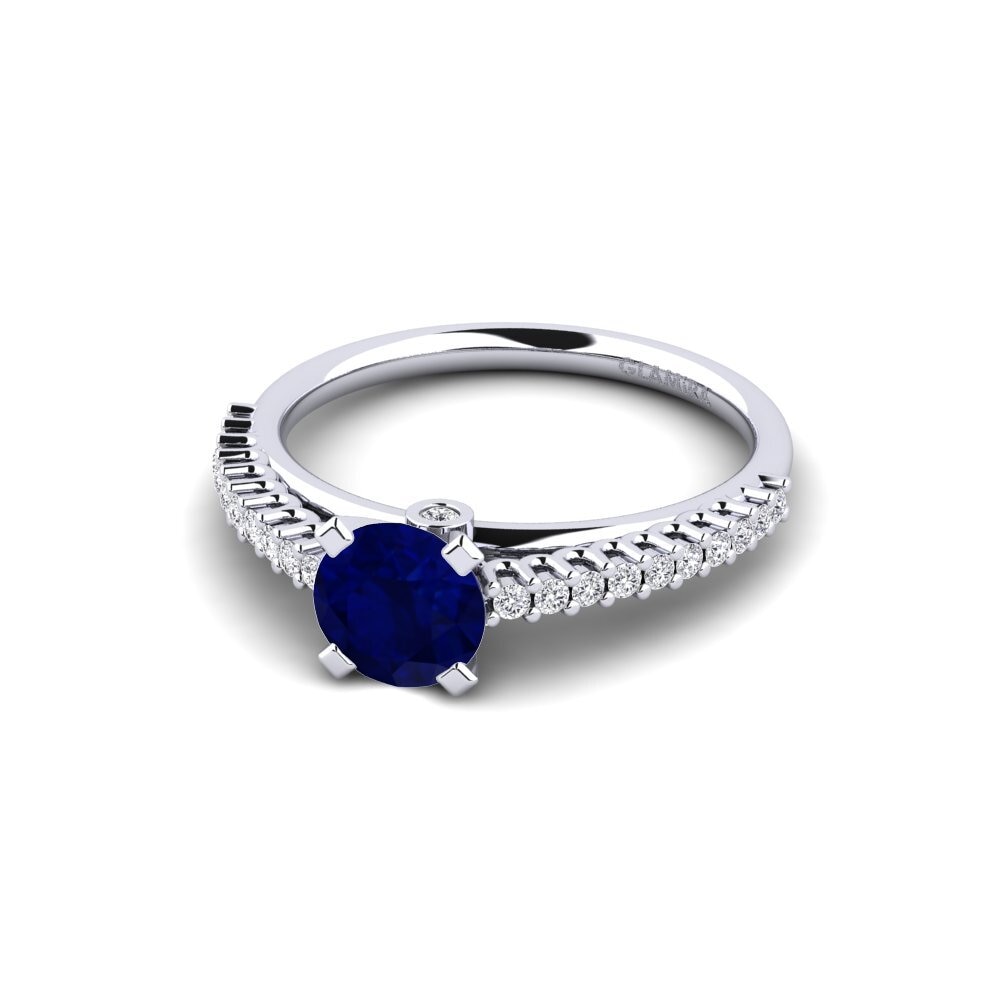 Zafiro Anillo de compromiso Clarette