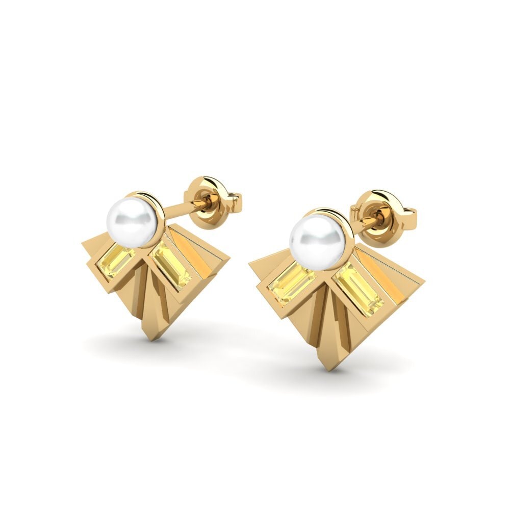 Yellow Sapphire Women's Earring Clarify
