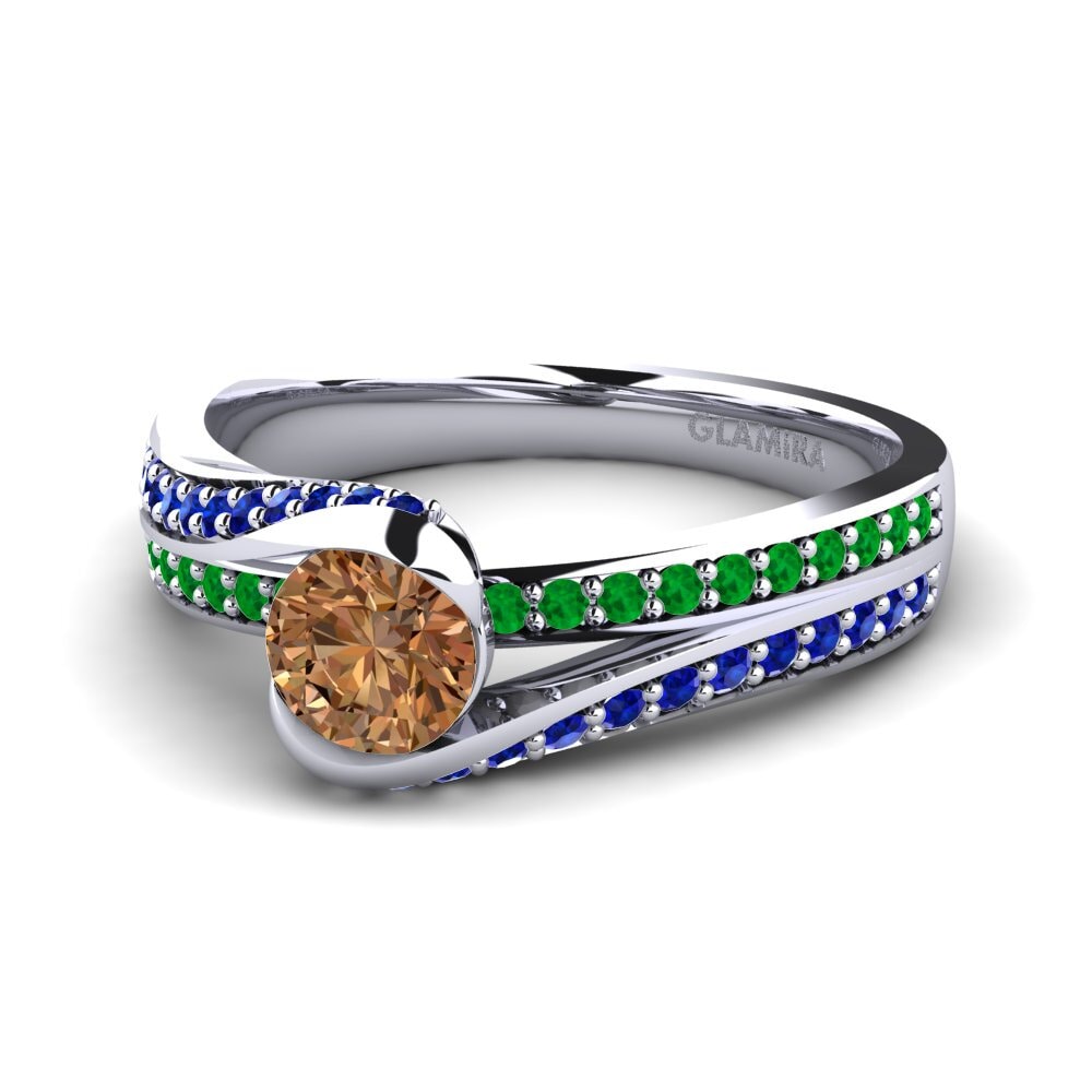 Brown Diamond Engagement Ring Clariss