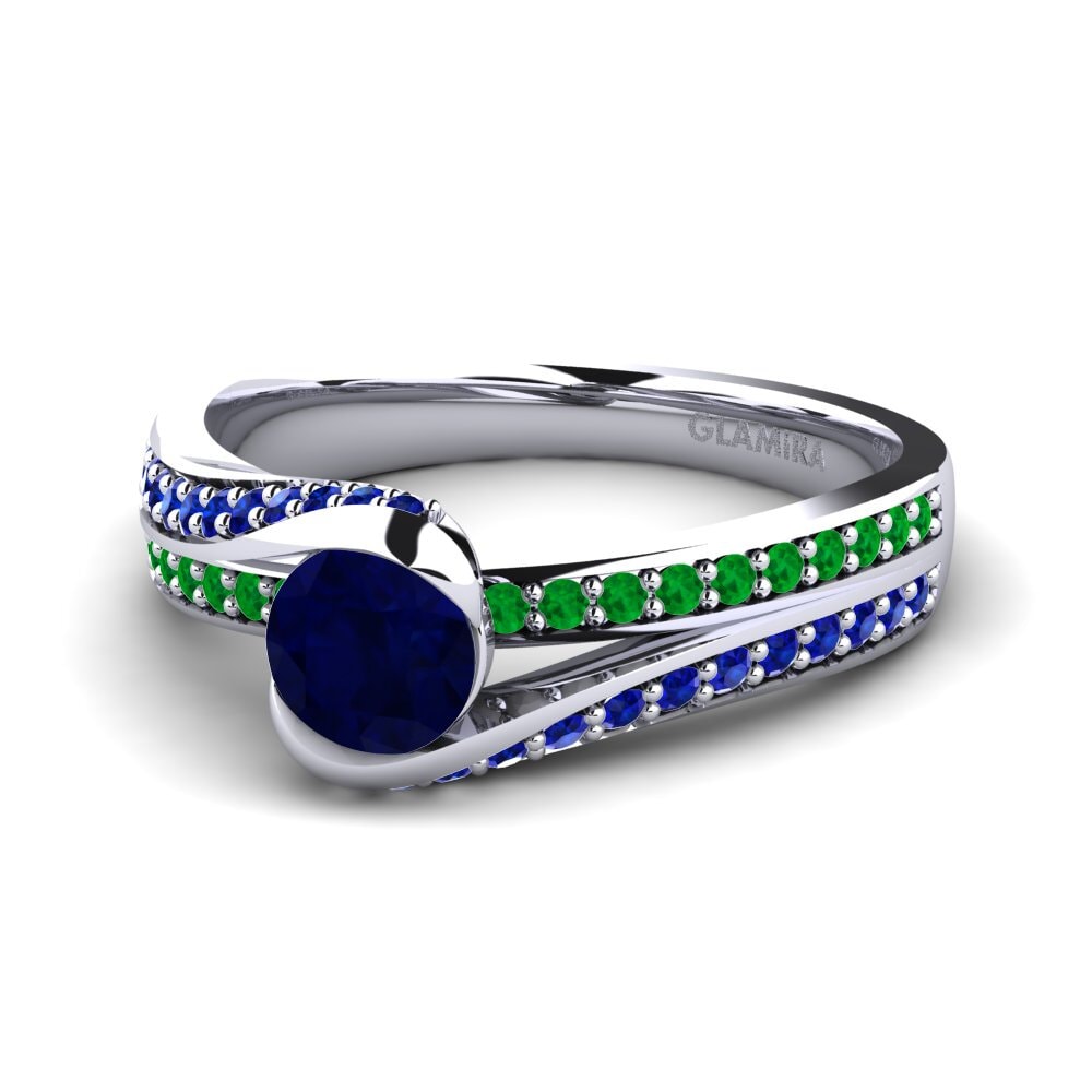 Zafiro Anillo de compromiso Clariss