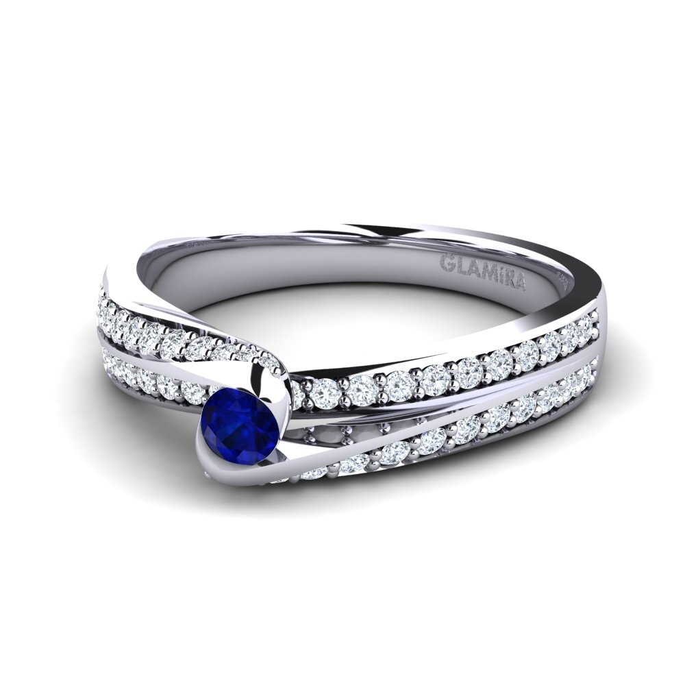 Zafiro Anillo de compromiso Clariss 0.1 crt