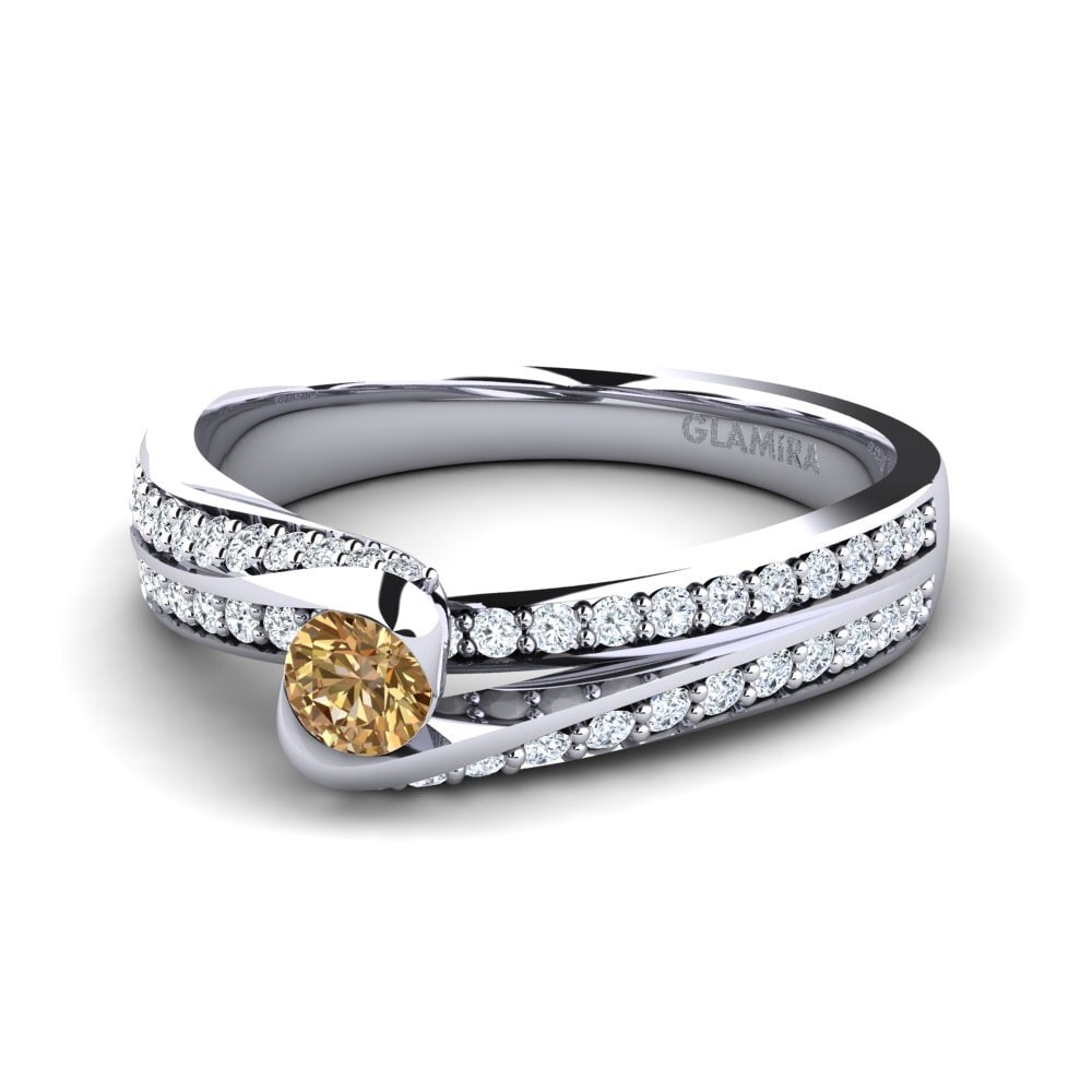 Diamante café Anillo de compromiso Clariss 0.16 crt