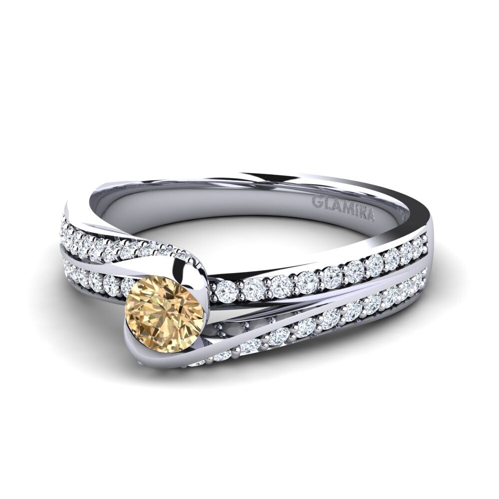 Diamante café Anillo de compromiso Clariss 0.25 crt