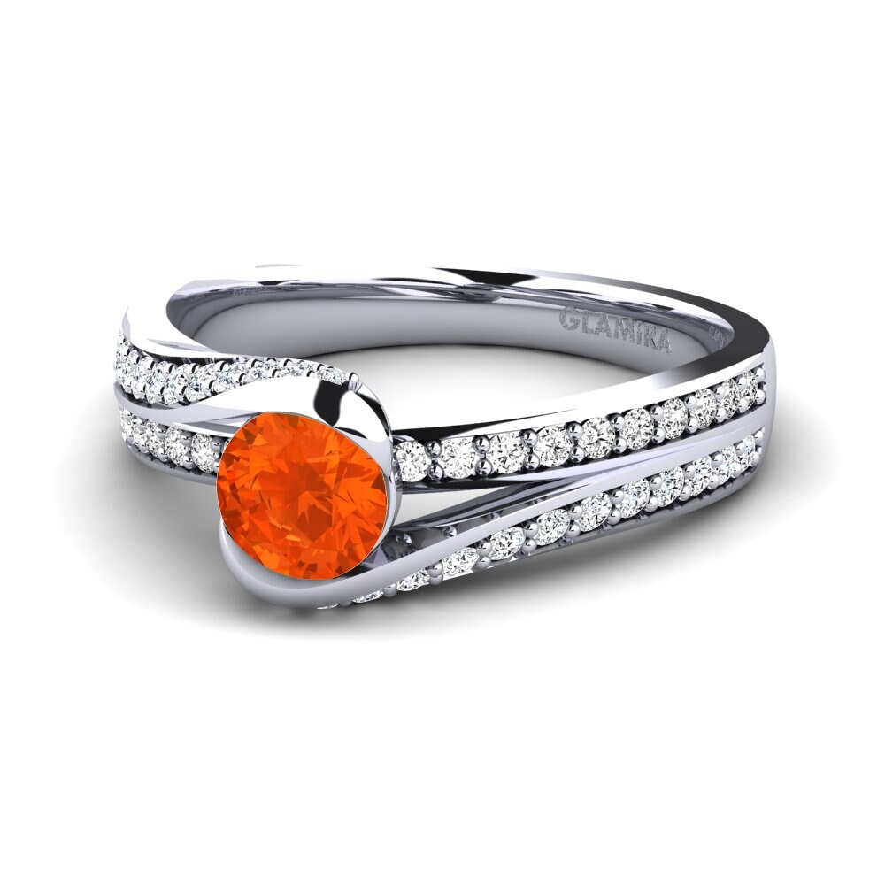 Ópalo Fuego Anillo de compromiso Clariss 1.0 crt