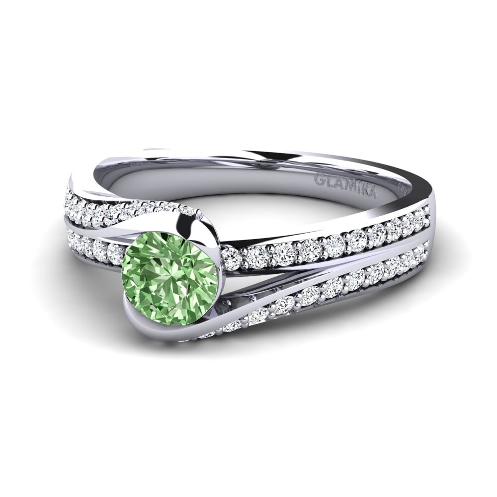 Diamante Verde Anillo de compromiso Clariss 1.0 crt