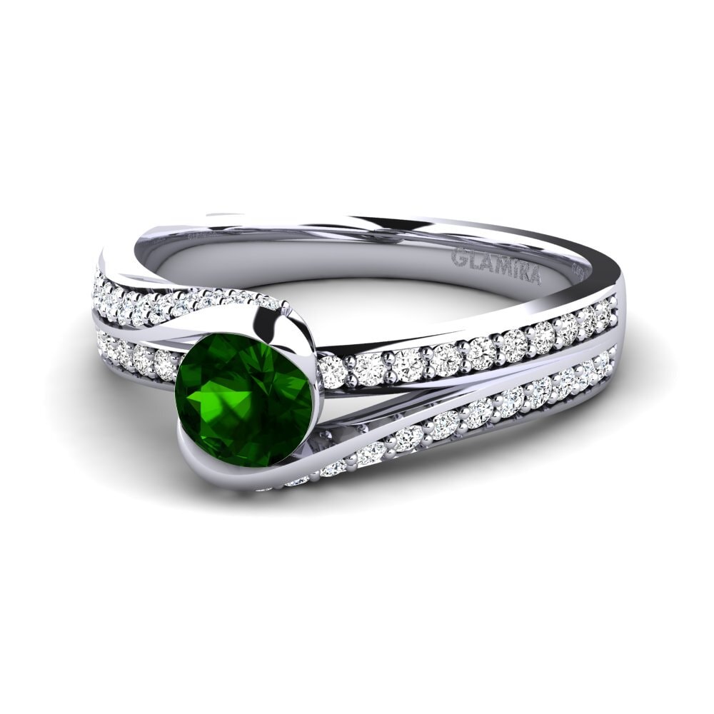 Turmalina verde Anillo de compromiso Clariss 1.0 crt
