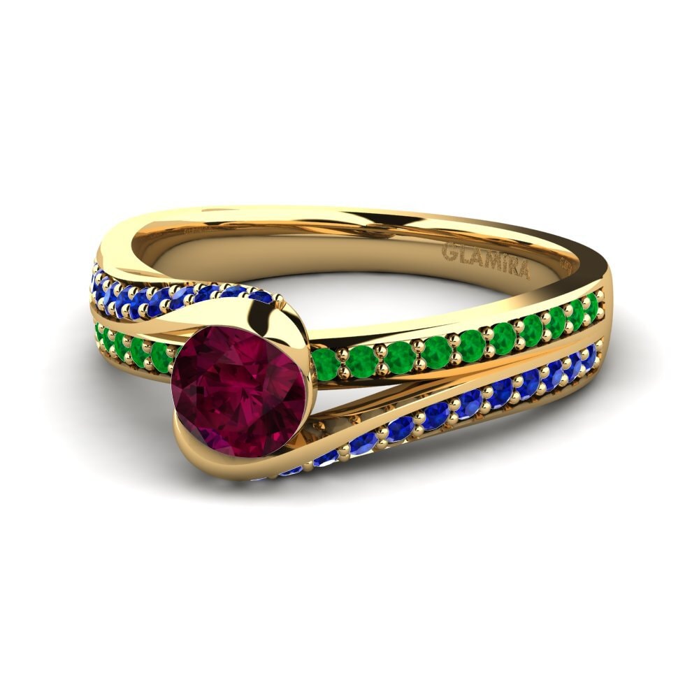 9k Yellow Gold Engagement Ring Clariss 1.0 crt