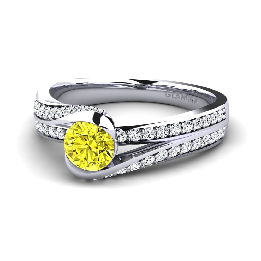 Yellow Diamond Engagement Ring Clariss 1.0 crt