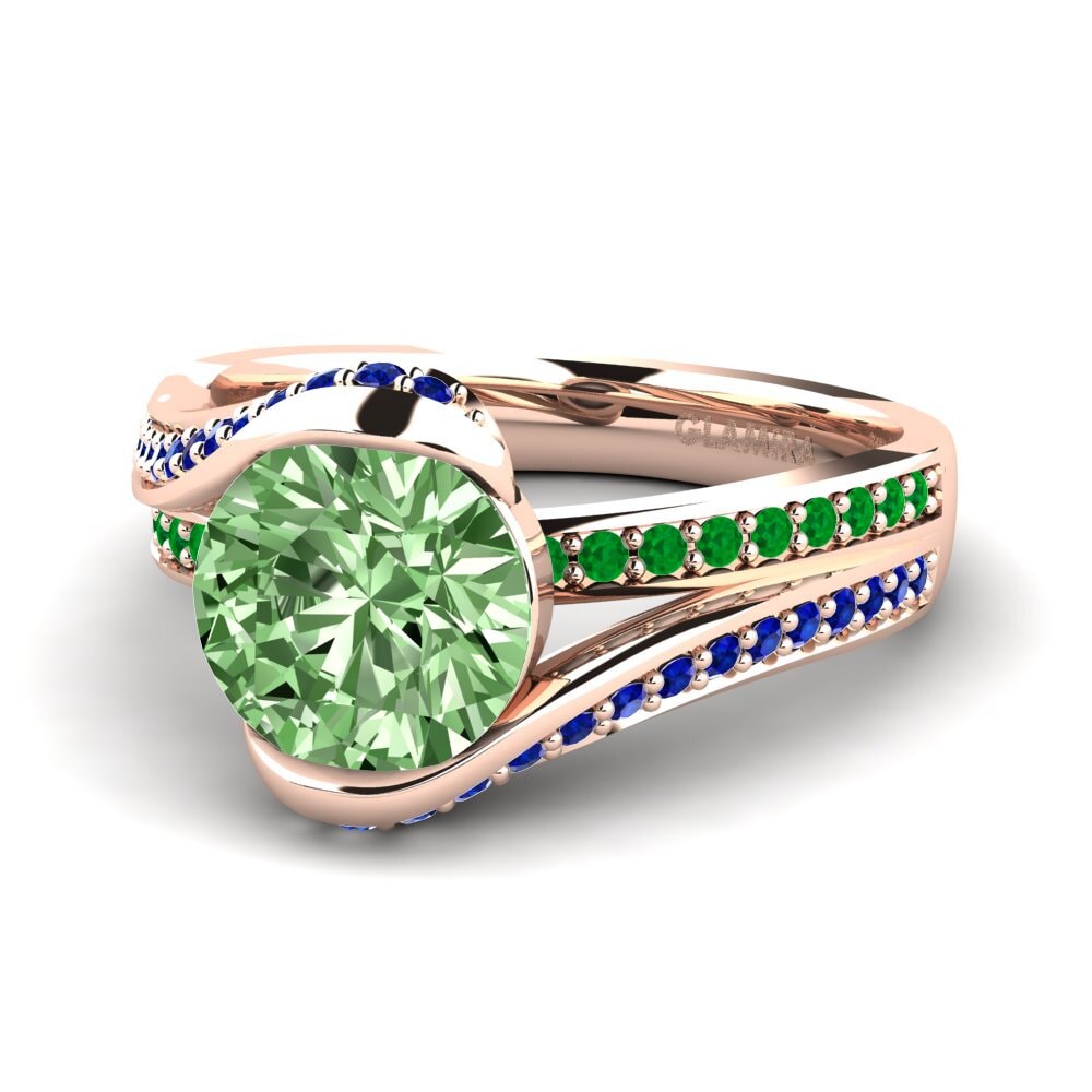 14ct Rose Gold Engagement Ring Clariss 2.0crt