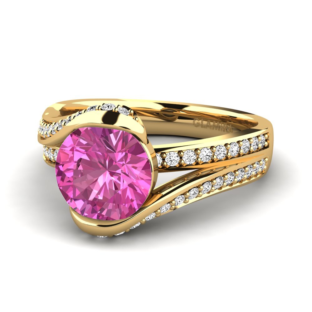 Topacio Rosa Anillo de compromiso Clariss 2.0crt