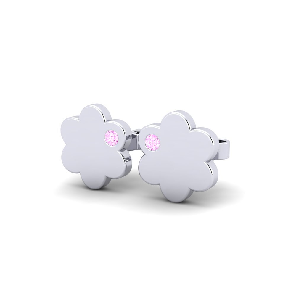 Pink Sapphire Kid's Earring Clasian