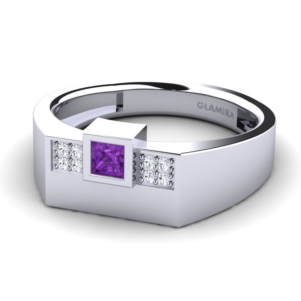 Amethyst Men's Ring Cledwyn