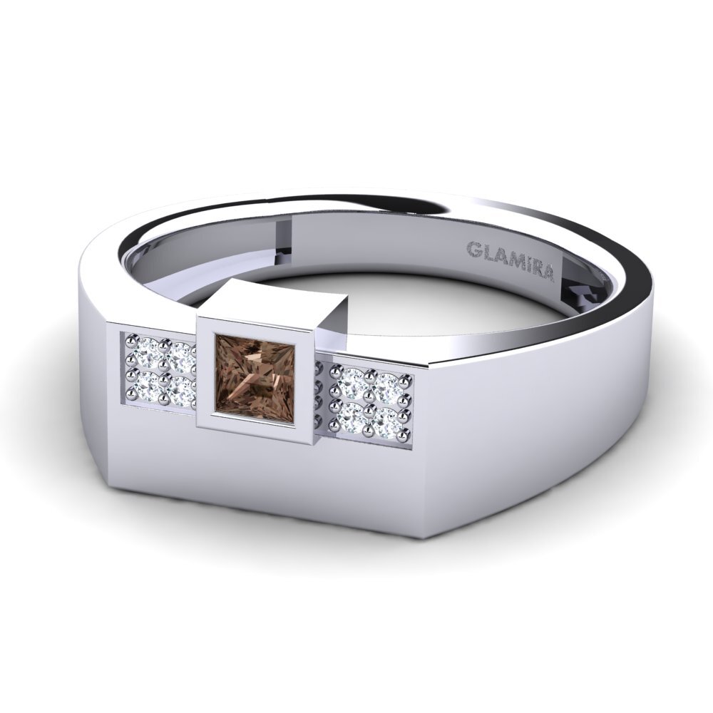 Smoky Quartz Men's Ring Cledwyn