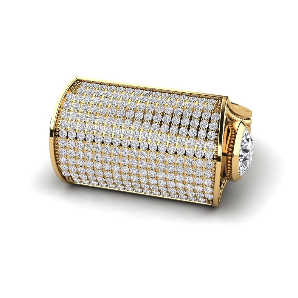 Buy 1.6 Carat 18k Yellow Gold Diamond GLAMIRA Ring Cleitus online ...
