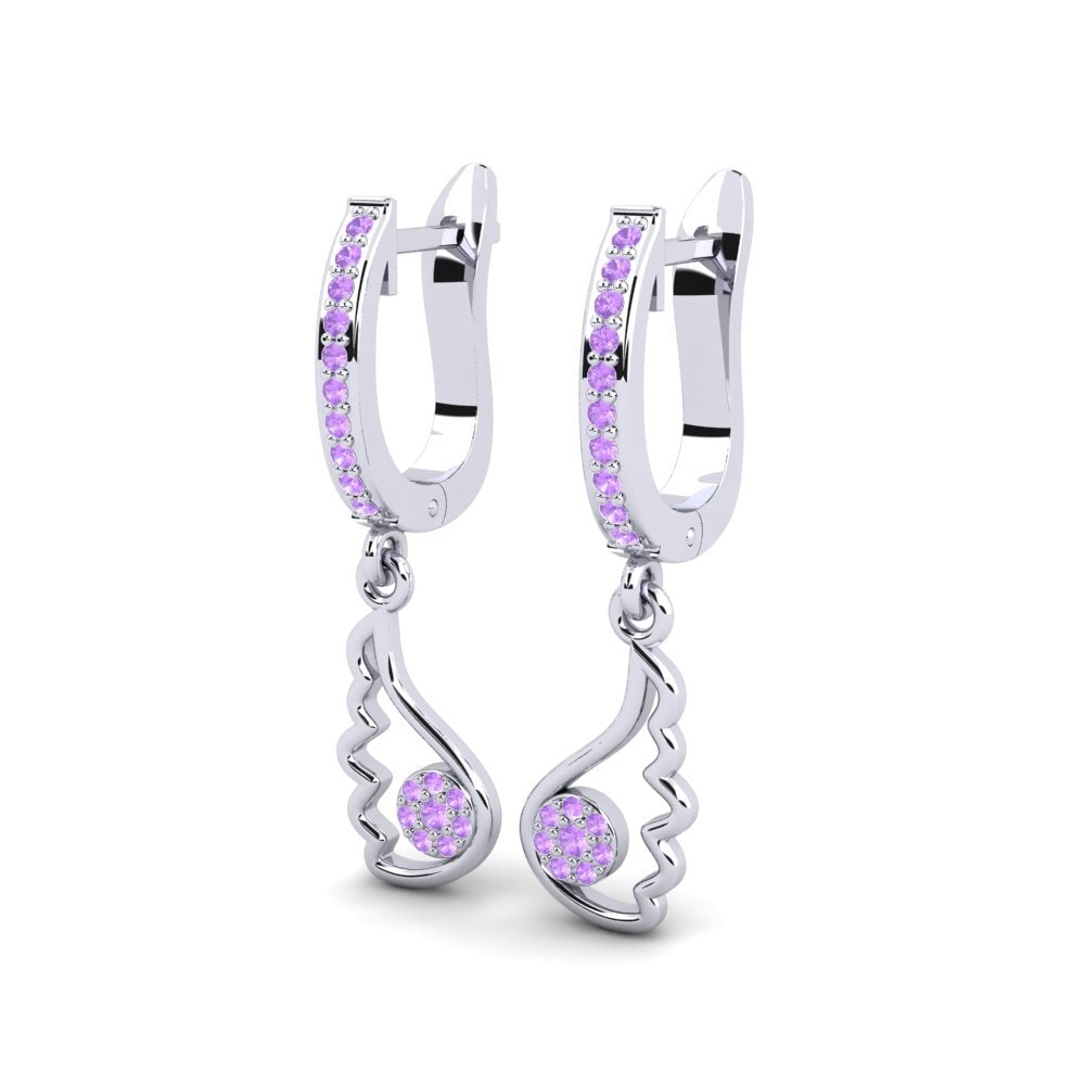 Amethyst Earring Clesing