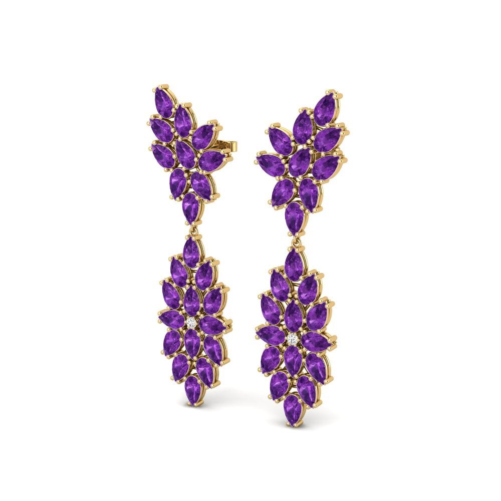 Đá Thạch Anh Tím Bông tai nữ Cleta