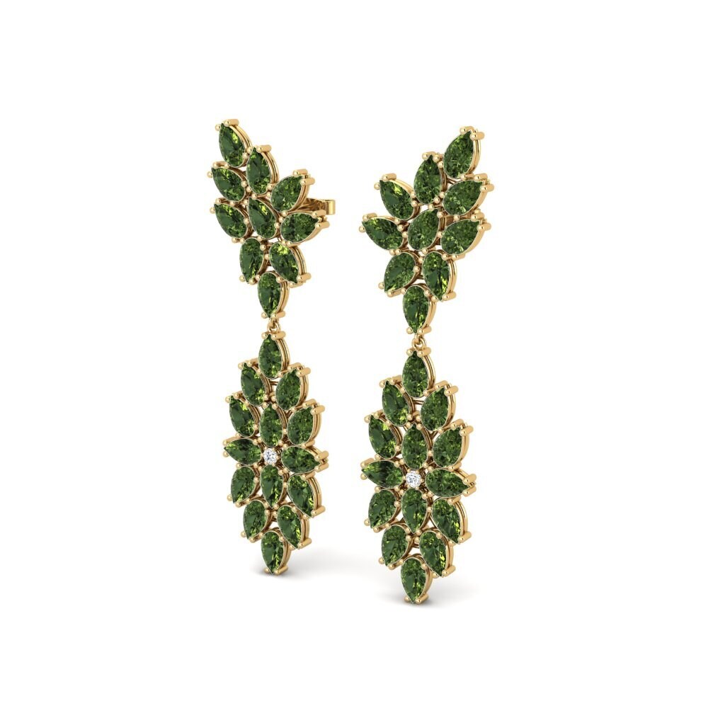 Đá Sapphire Xanh Bông tai nữ Cleta