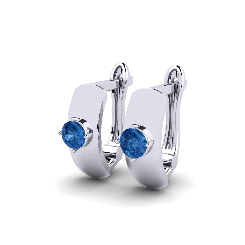 Dark Blue Zirconia Women's Earring Clinkots