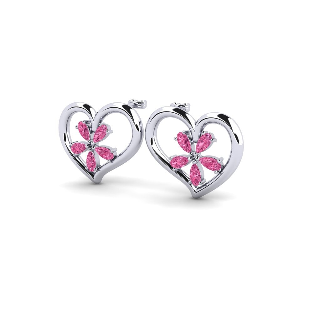 Đá Tourmaline Hồng / Bích tỷ Bông tai nữ Cloe