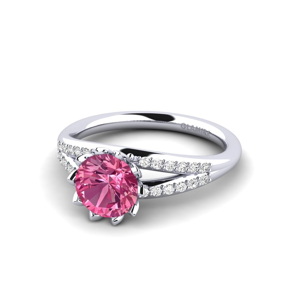 Turmalina rosa Anillo de Mujer Clom