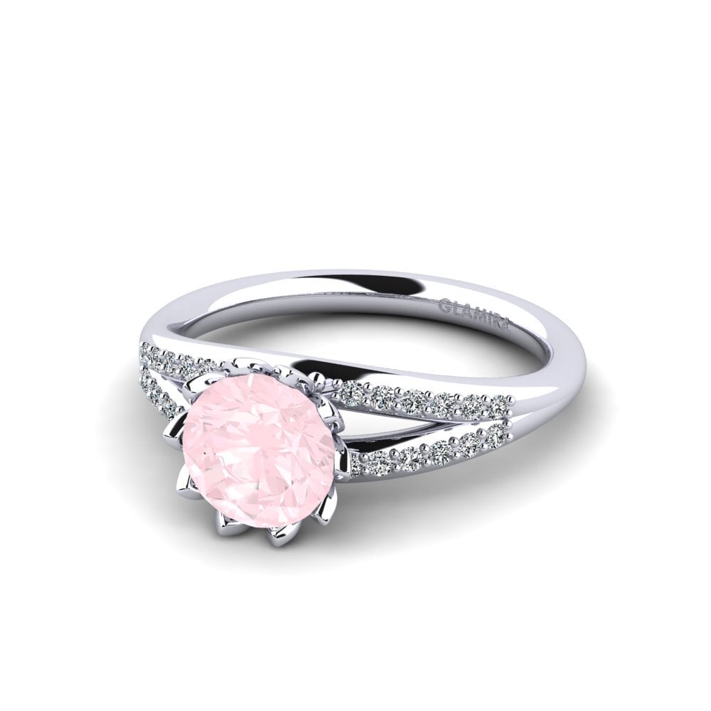 Rose Quartz Women's Ring Clom