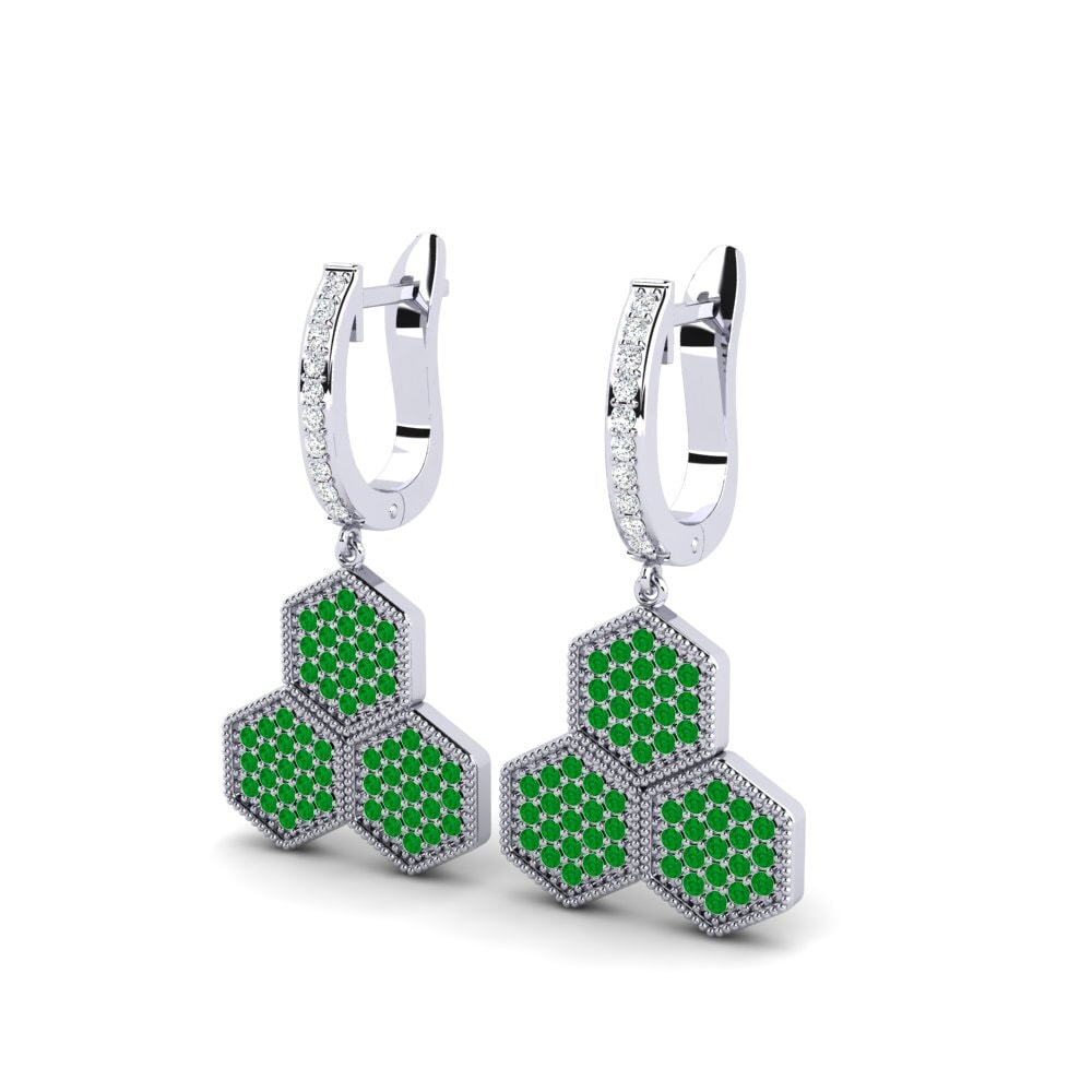 Emerald Women's Earring Clumpi