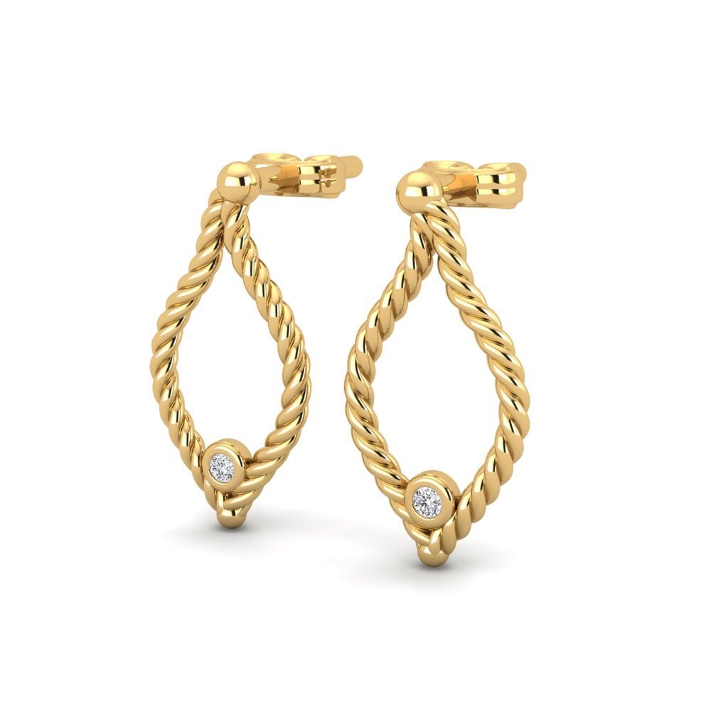 18ct Yellow Gold Women's Earring Codeinel