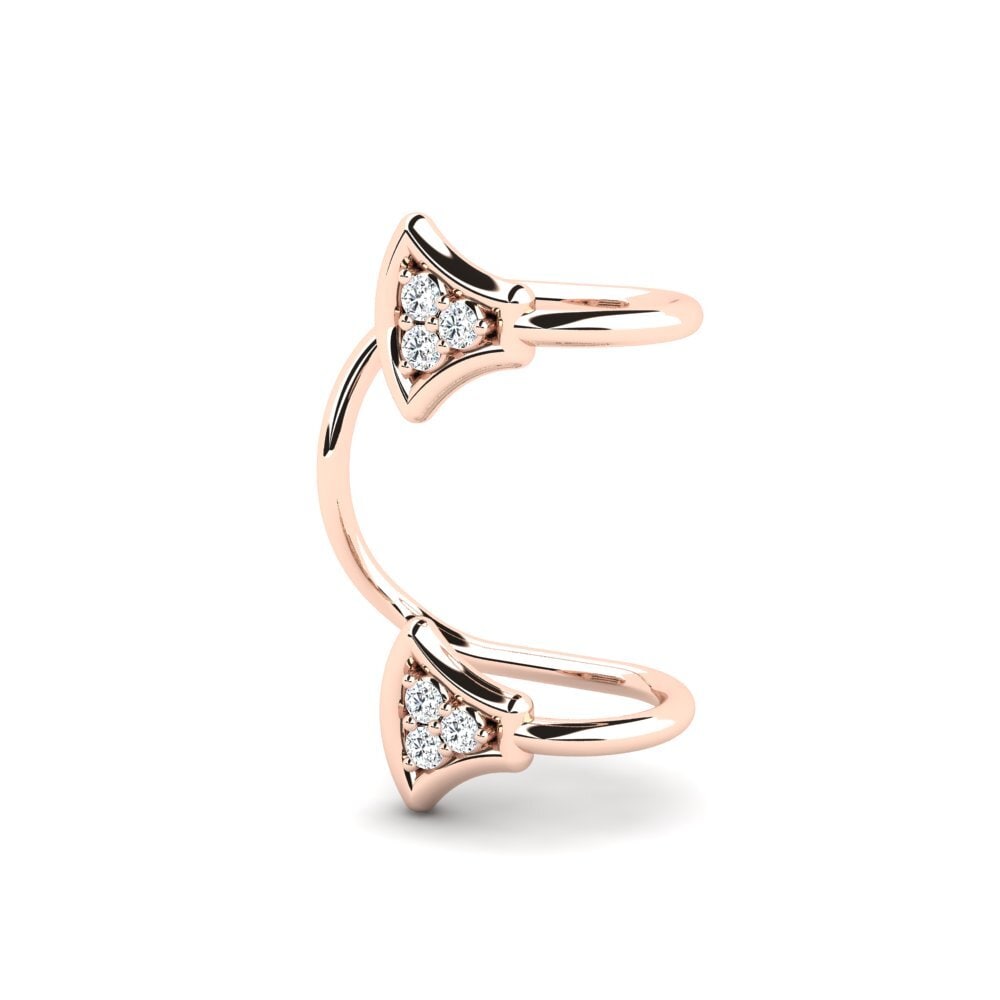 14K Rood Goud Dames Oorbellen Codn