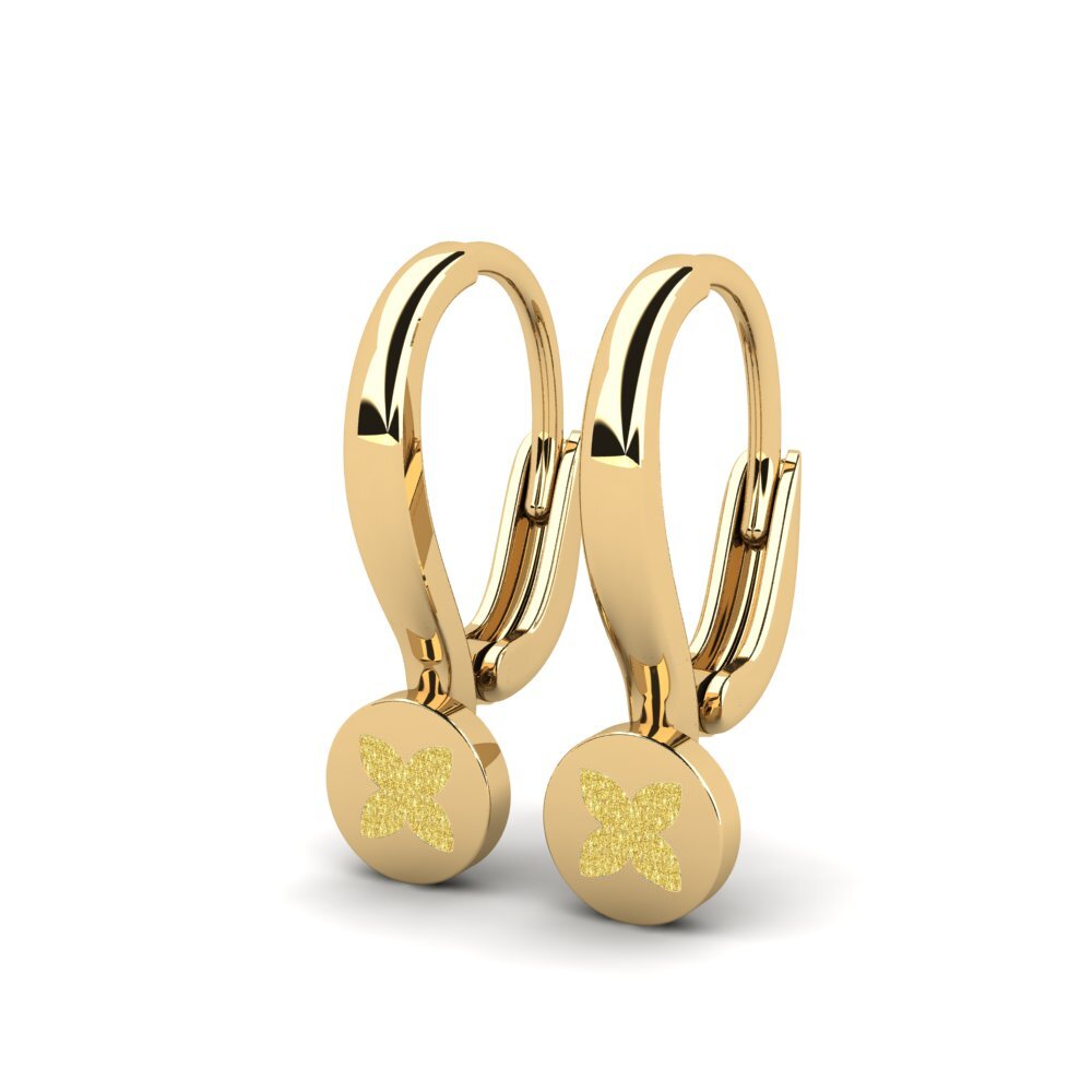 14k Oro Amarillo Pendiente para Niño Coeden