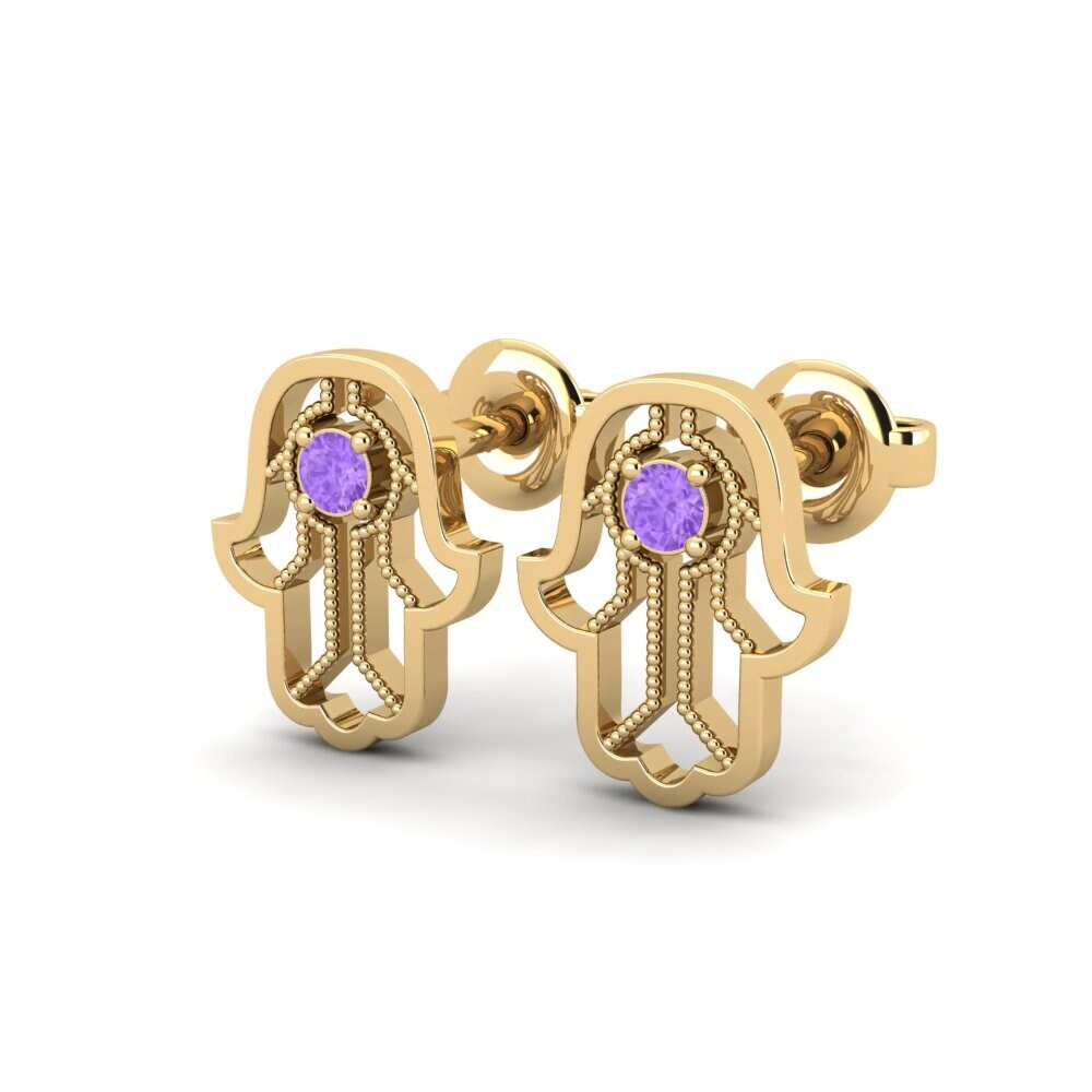 Amethyst Women's Earring Coeruleus