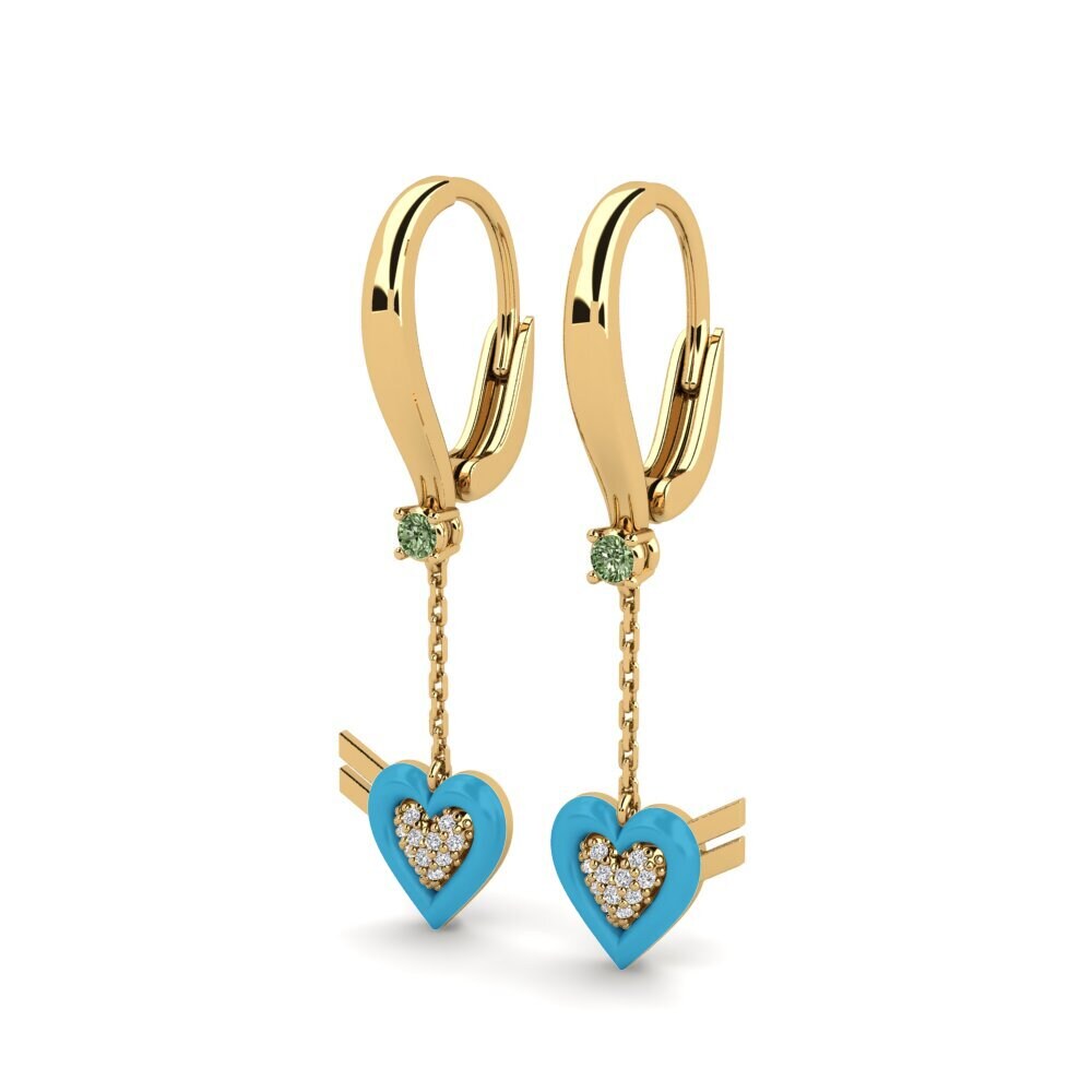 Green Diamond Women's Earring Coincidence
