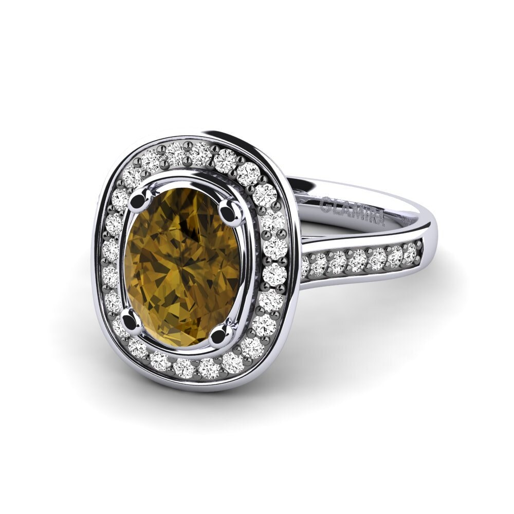 Circón Marrón Anillo de compromiso Colleen